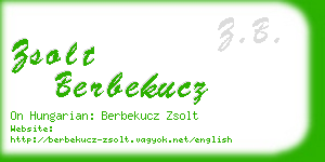 zsolt berbekucz business card